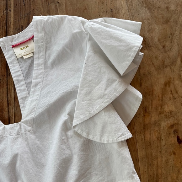 NWOT Maeve Flutter-Sleeve Top by Anthropologie in sz Medium - Picture 5 of 11